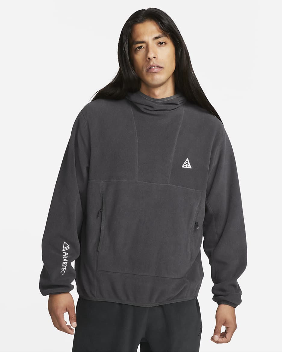 Nike ACG "Wolf Tree" Men's Pullover Hoodie - Anthracite/Anthracite/Anthracite/Summit White