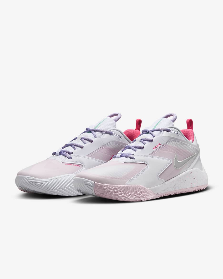 Tenis de vóleibol Nike HyperAce 3 SE - Blanco/Espuma menta/Bruma violeta/Hiperrosa