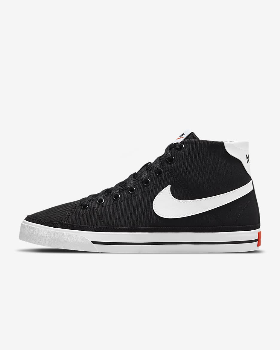 Calzado para mujer Nike Court Legacy Canvas Mid - Negro/Naranja team/Blanco