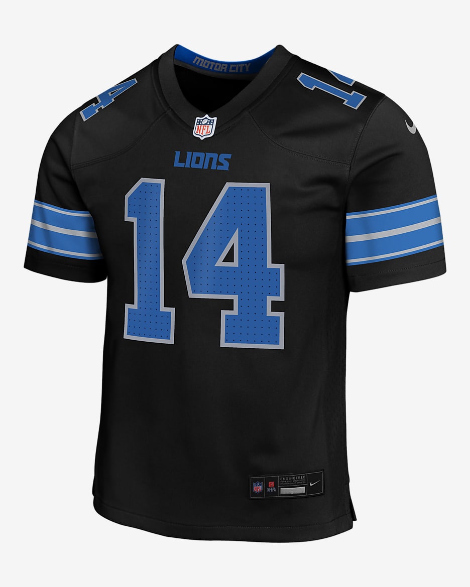 Jersey Nike de la NFL Game para niños talla grande Amon-Ra St. Brown Detroit Lions - Negro