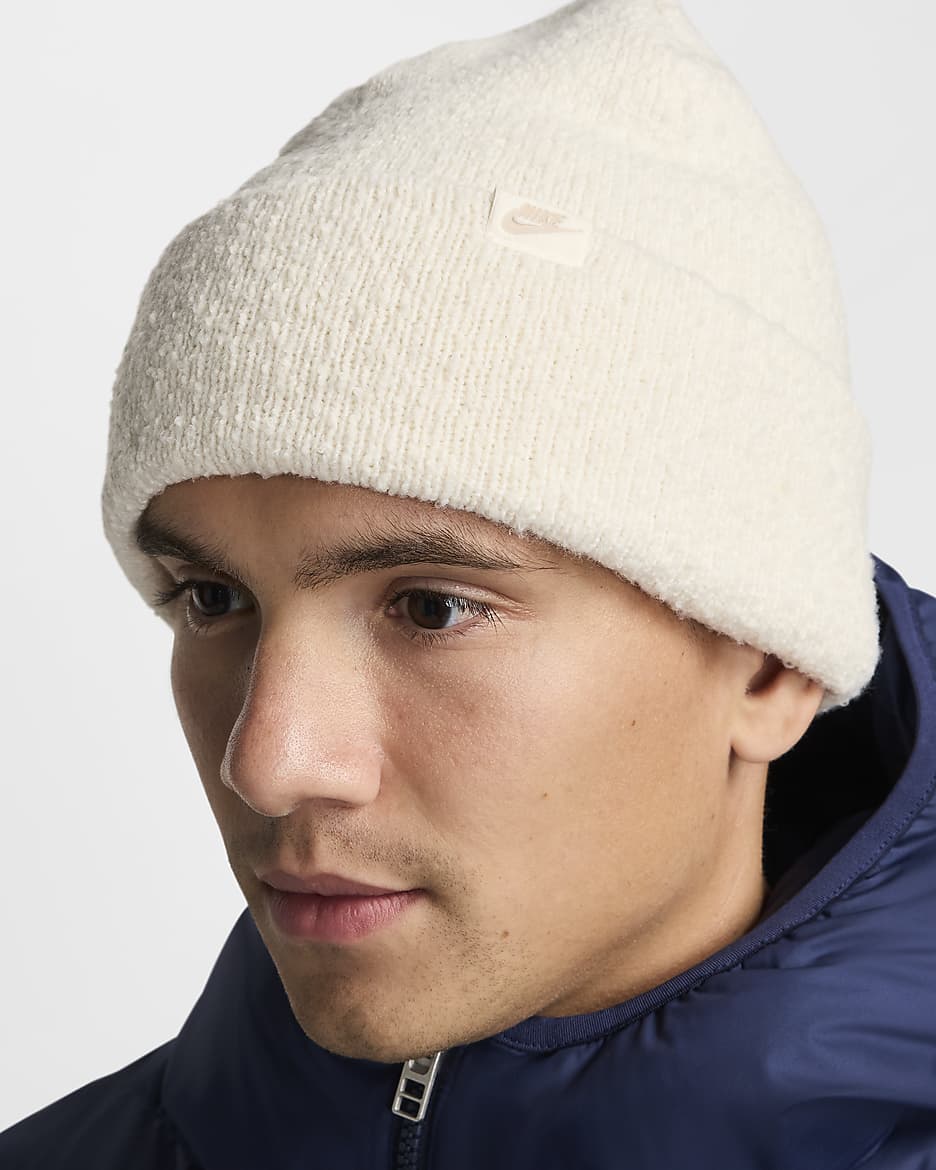 Nike Peak Beanie - Pale Ivory/White/Pale Ivory