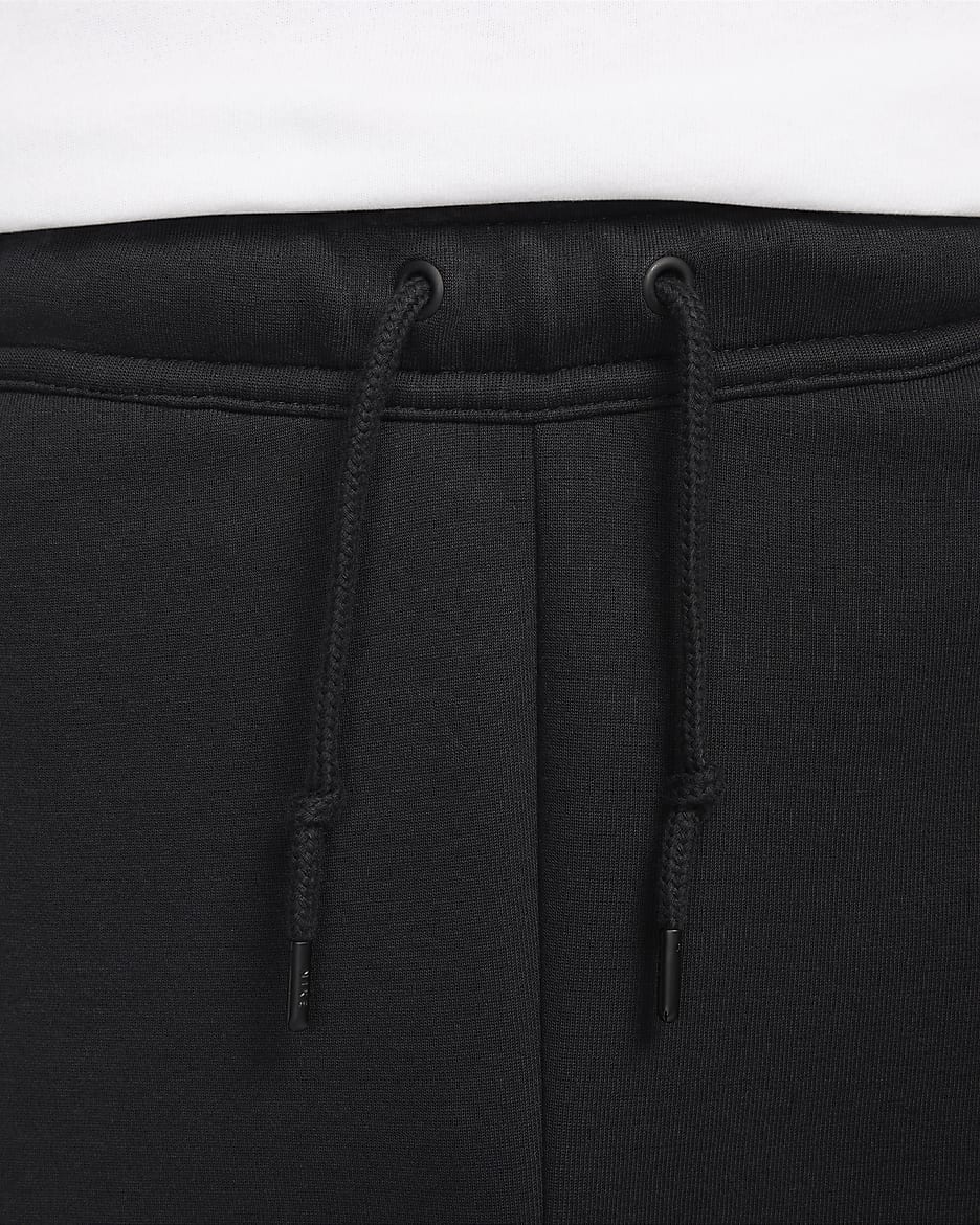 Nike Tech Men's Fleece Open-Hem Trousers - Black/Black