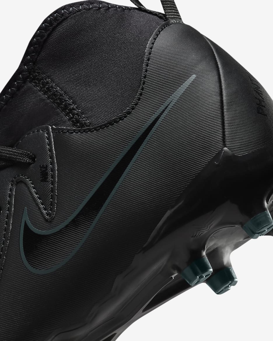 Nike Jr. Phantom Luna 2 Academy Younger/Older Kids' MG Football Boot - Black/Deep Jungle/Black