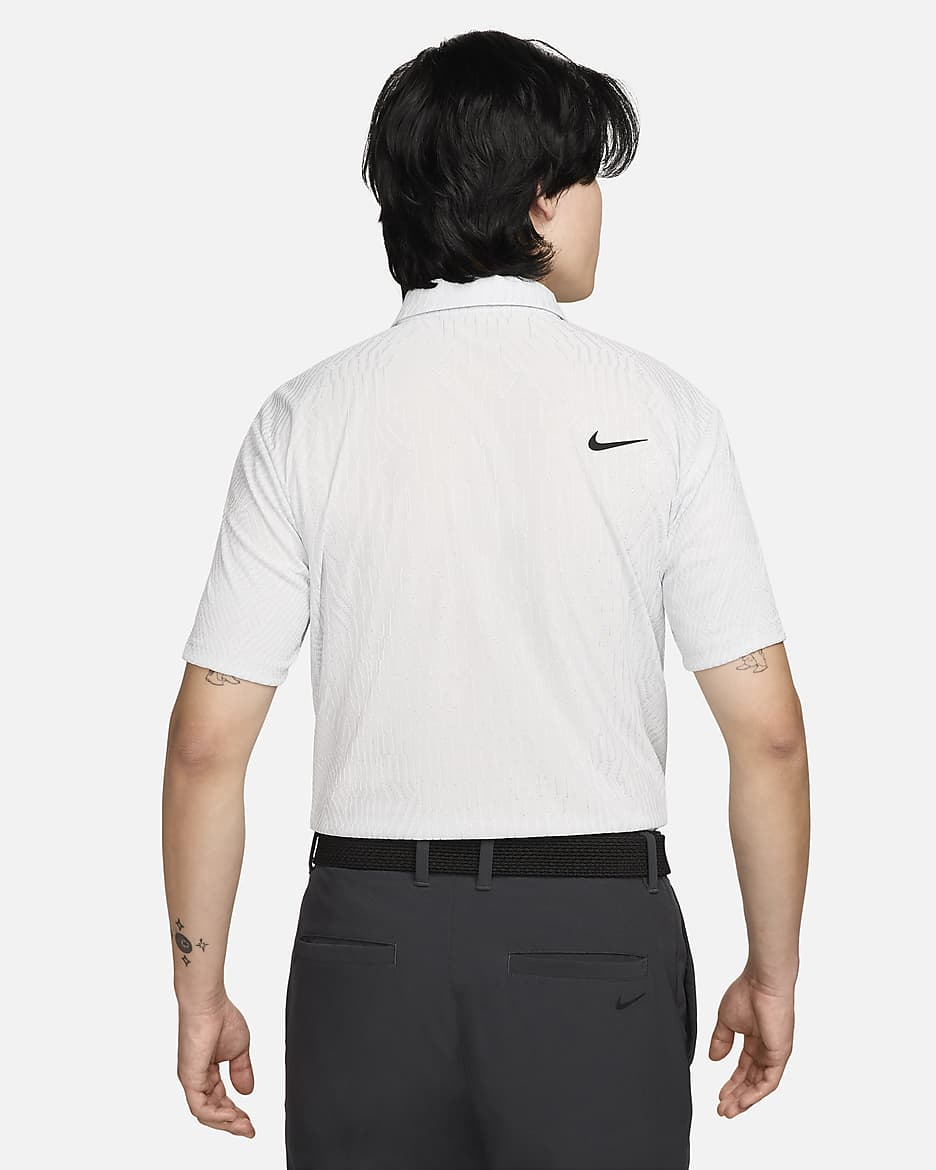 Nike Tour Men's Dri-FIT ADV Golf Polo - White/Pure Platinum/Black