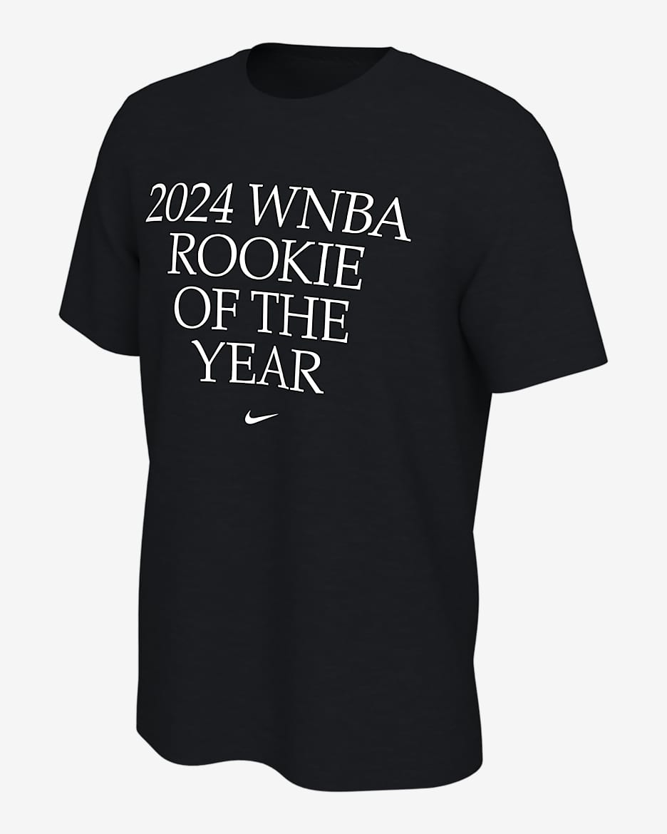 Playera Nike de la WNBA Novata del año 2024 Caitlin Clark - Negro
