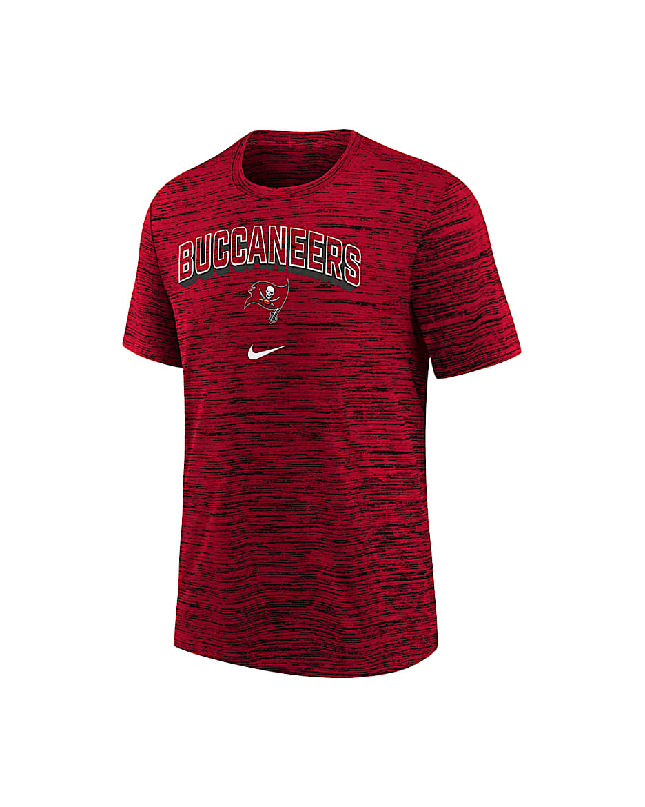 Tampa Bay Buccaneers Sideline Velocity Big Kids’ Nike Dri-FIT NFL T-Shirt - Red