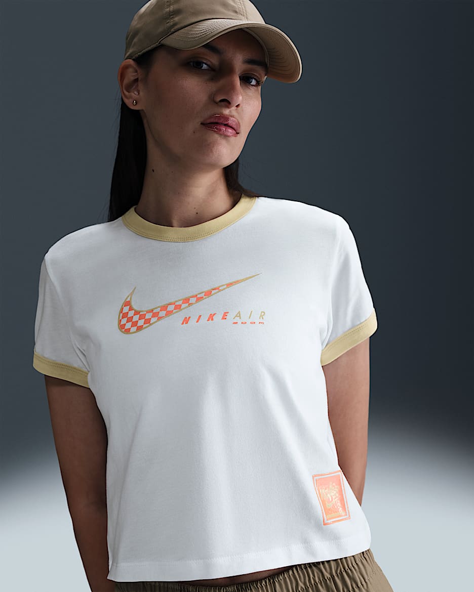 Playera de manga corta para mujer Nike Sportswear Club - Blanco