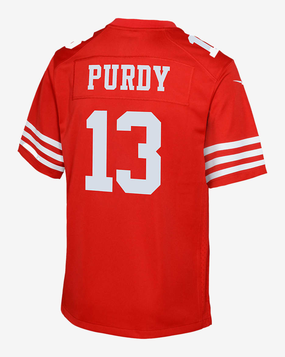 Brock Purdy San Francisco 49ers Big Kids' Nike NFL Game Jersey - Scarlet