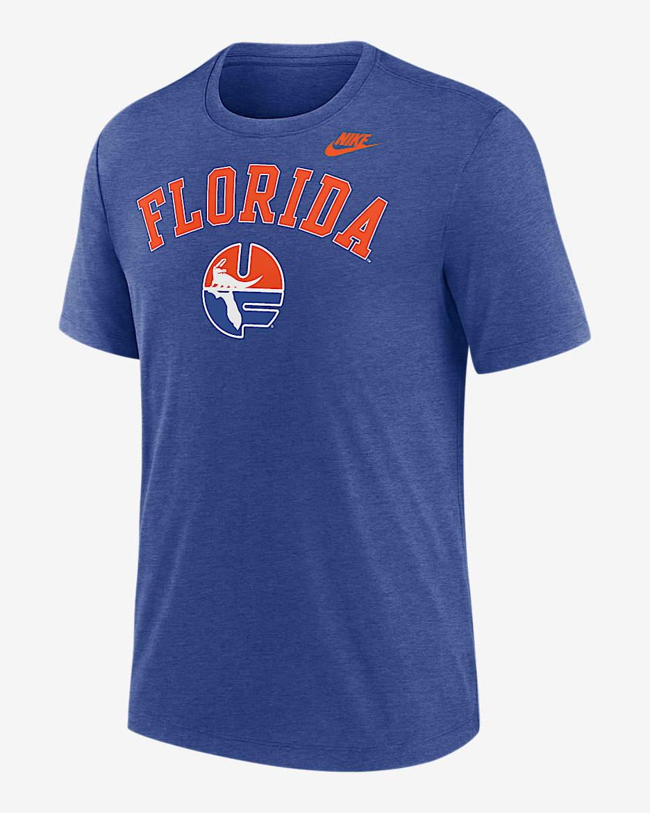 Florida Legacy Arch Men's Nike College T-Shirt - Blue Heather