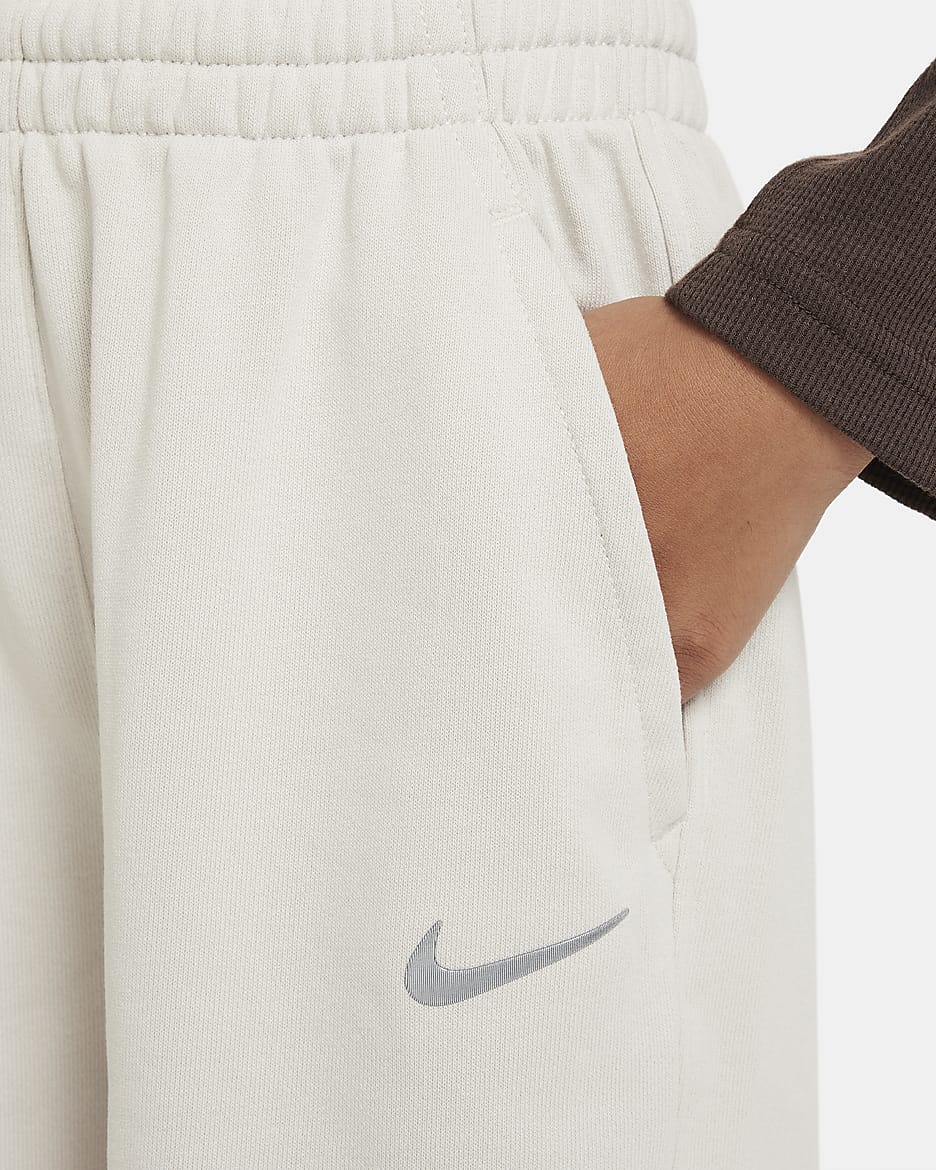 Nike Sportswear Big Kids' (Girls') Dri-FIT Loose Fleece Joggers - Light Bone