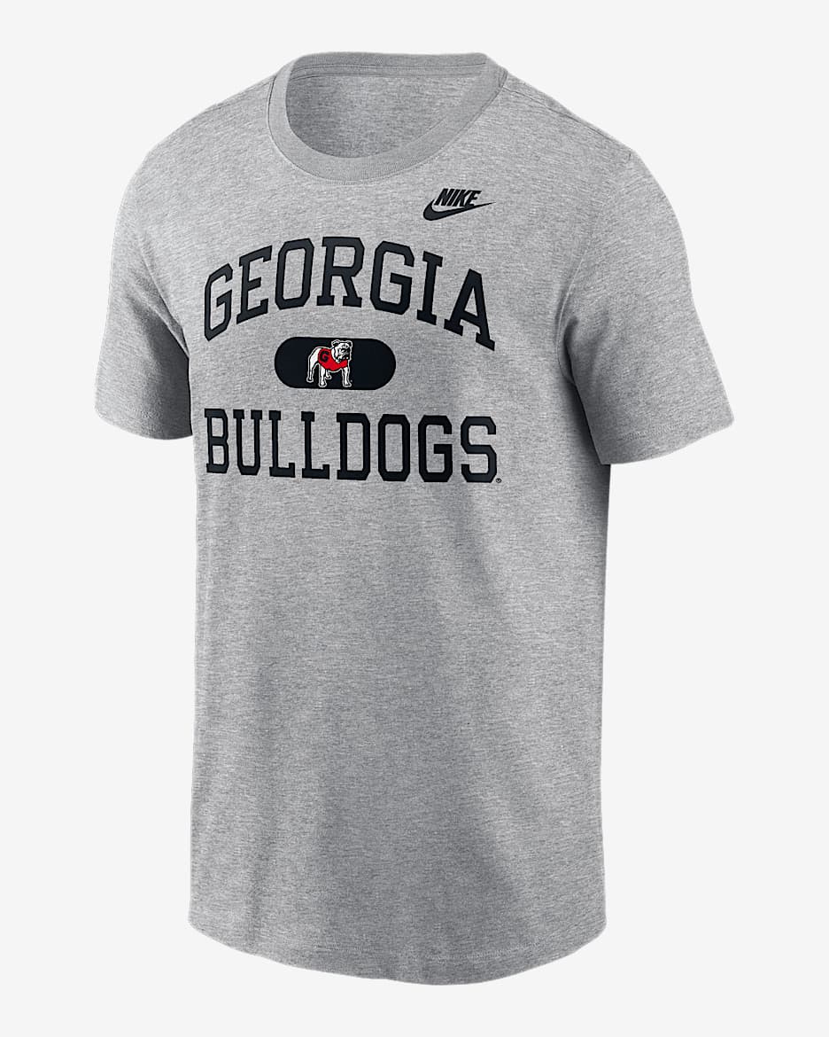 Georgia Legacy Alma Mater Men's Nike College T-Shirt - Dark Grey Heather