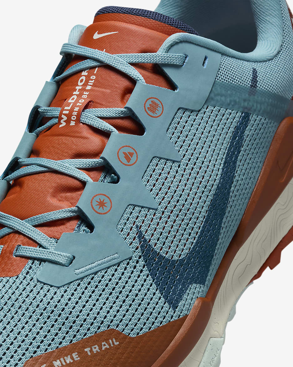 Chaussure de trail Nike Wildhorse 8 pour homme - Denim Turquoise/Dark Russet/Vintage Coral/Midnight Navy