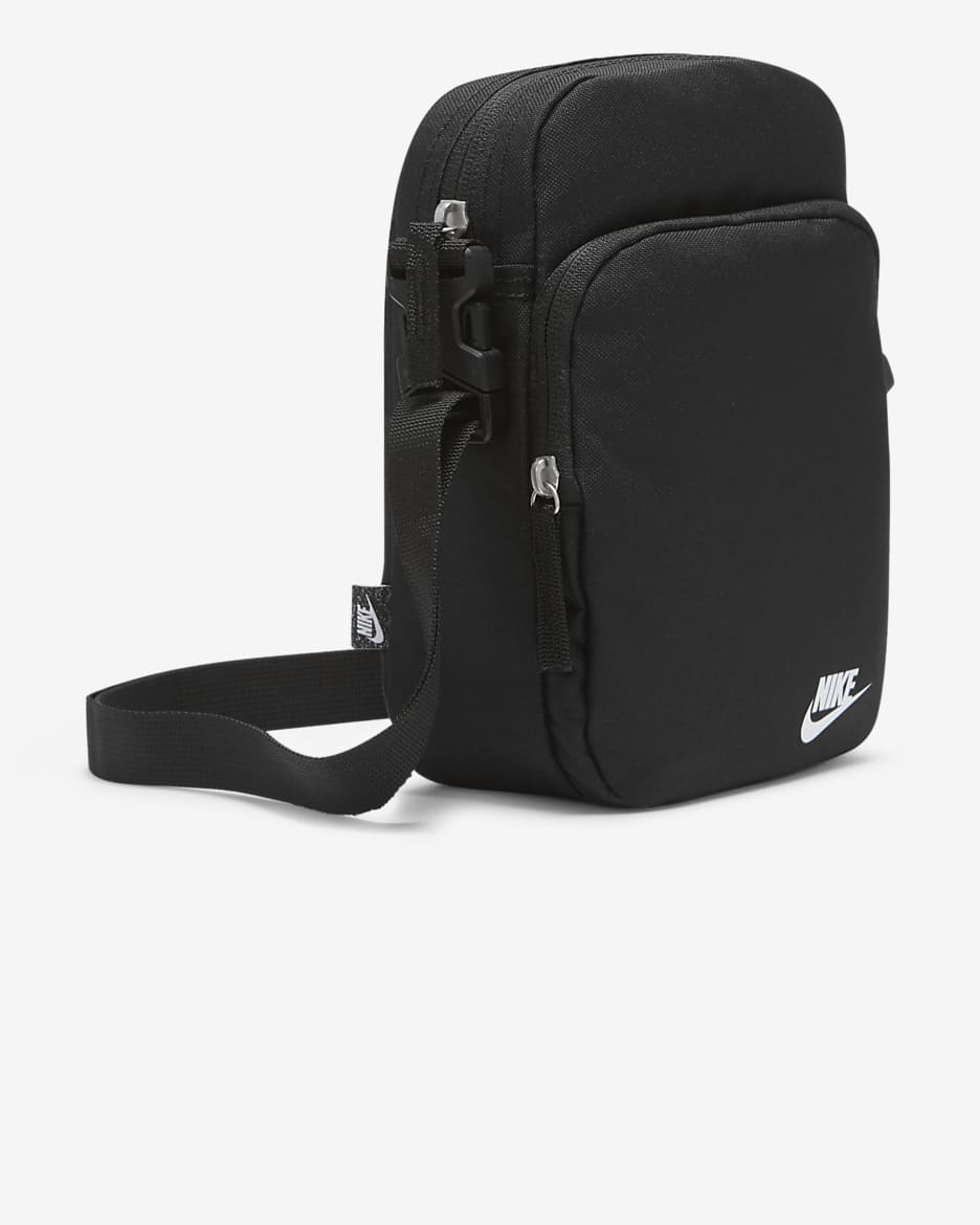 Bolsa bandolera Nike Heritage (4 L) - Negro/Negro/Blanco