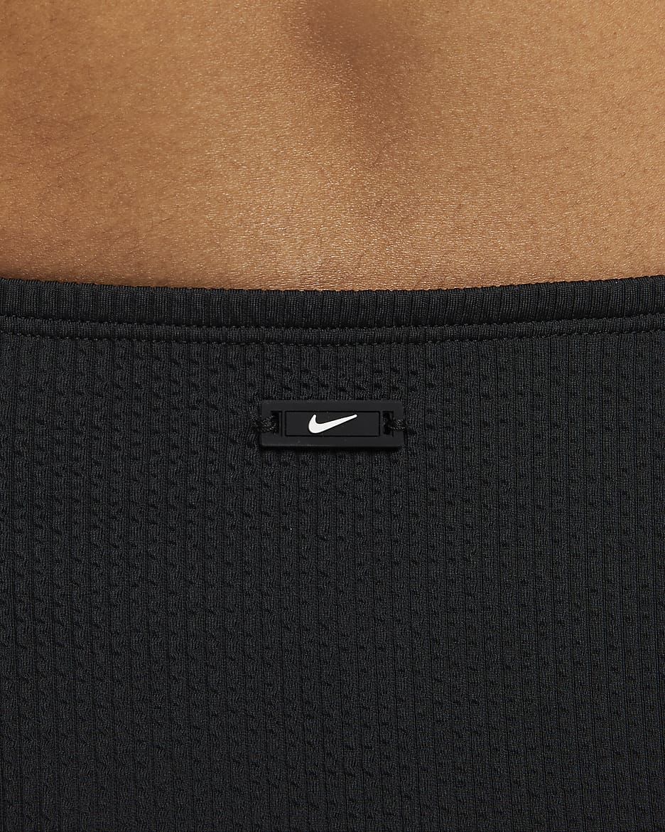 Parte inferior de traje de baño con cintura alta para mujer Nike - Negro