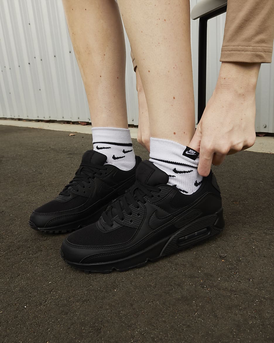 Chaussure Nike Air Max 90 pour femme - Noir/Noir/Noir/Noir