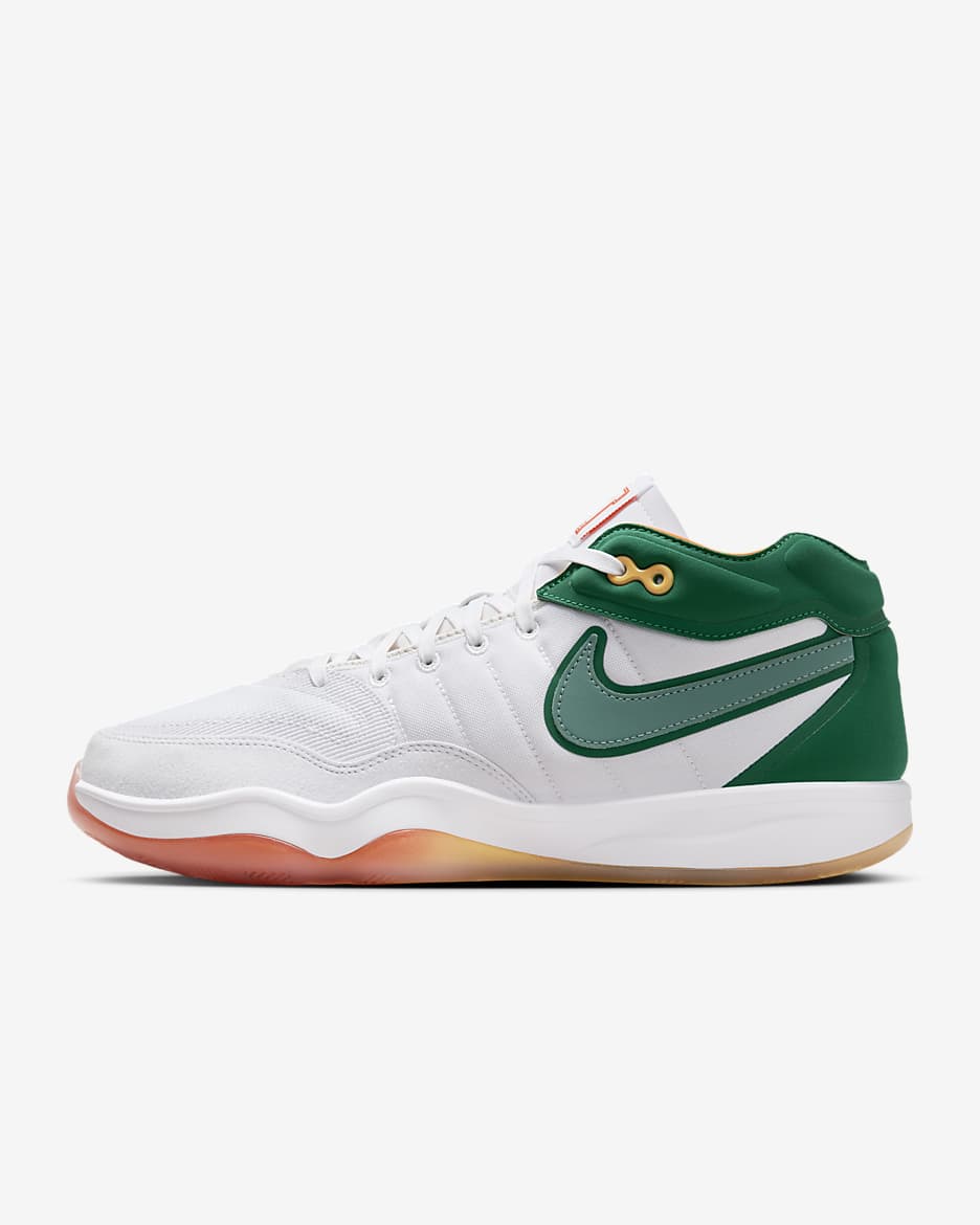 รองเท้าบาสเก็ตบอล Nike G.T. Hustle 2 EP - ขาว/Malachite/Pure Platinum/Vintage Green