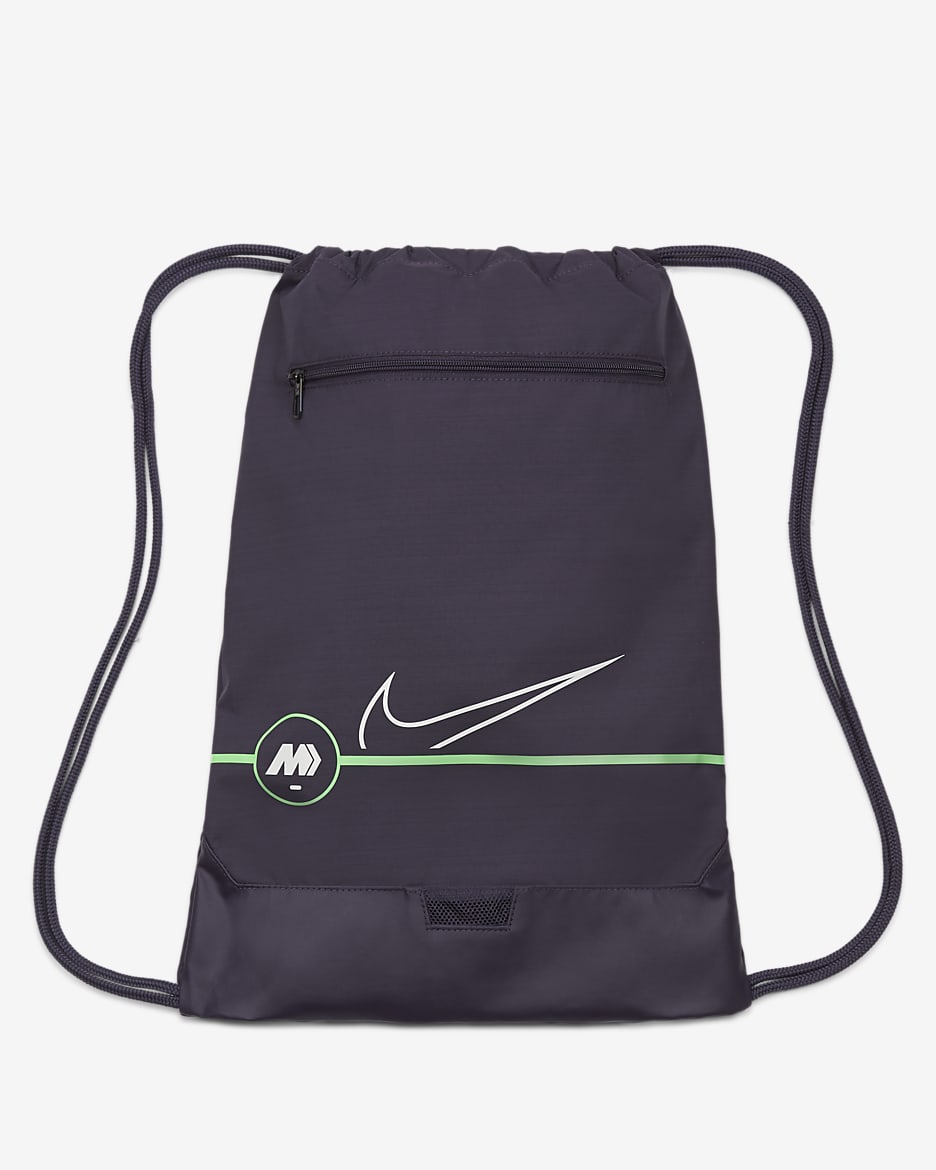 Nike Mercurial Soccer Gymsack - Dark Raisin/Rage Green/Platinum Tint