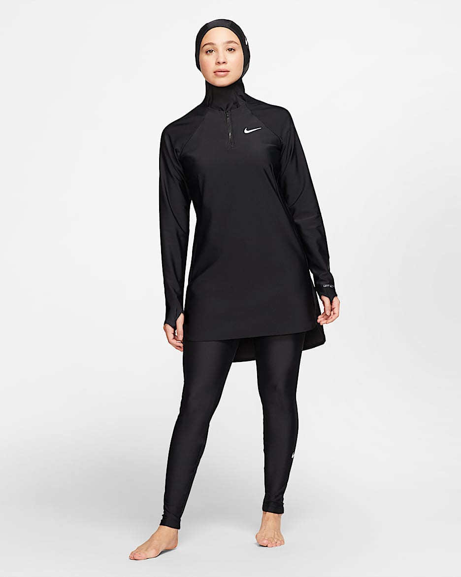 Nike Victory Women's Full-Coverage Swim Tunic - Black