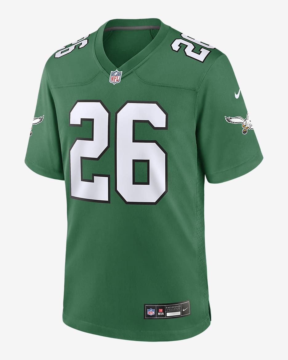 Saquon Barkley Philadelphia Eagles Men's Nike NFL Game Football Jersey - Pine Green