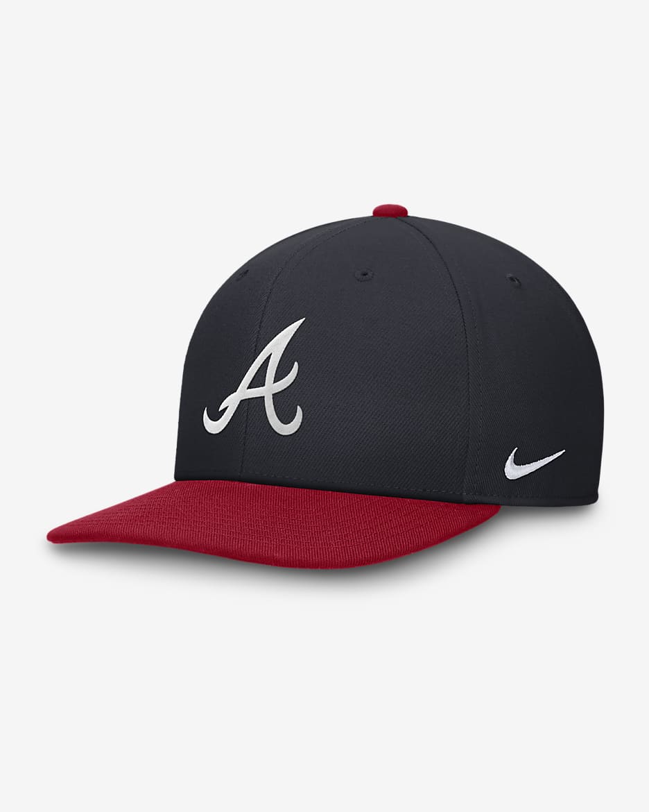 Gorra Nike Dri-FIT de la MLB ajustable para hombre Atlanta Braves Evergreen Pro - Azul marino