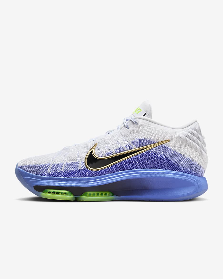 Nike G.T. Hustle 3 Basketball Shoes - White/Royal Pulse/Volt/Black