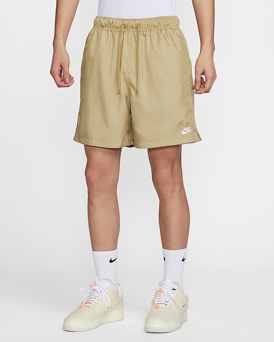 Nike Club Men's Woven Flow Shorts - Parachute Beige/White