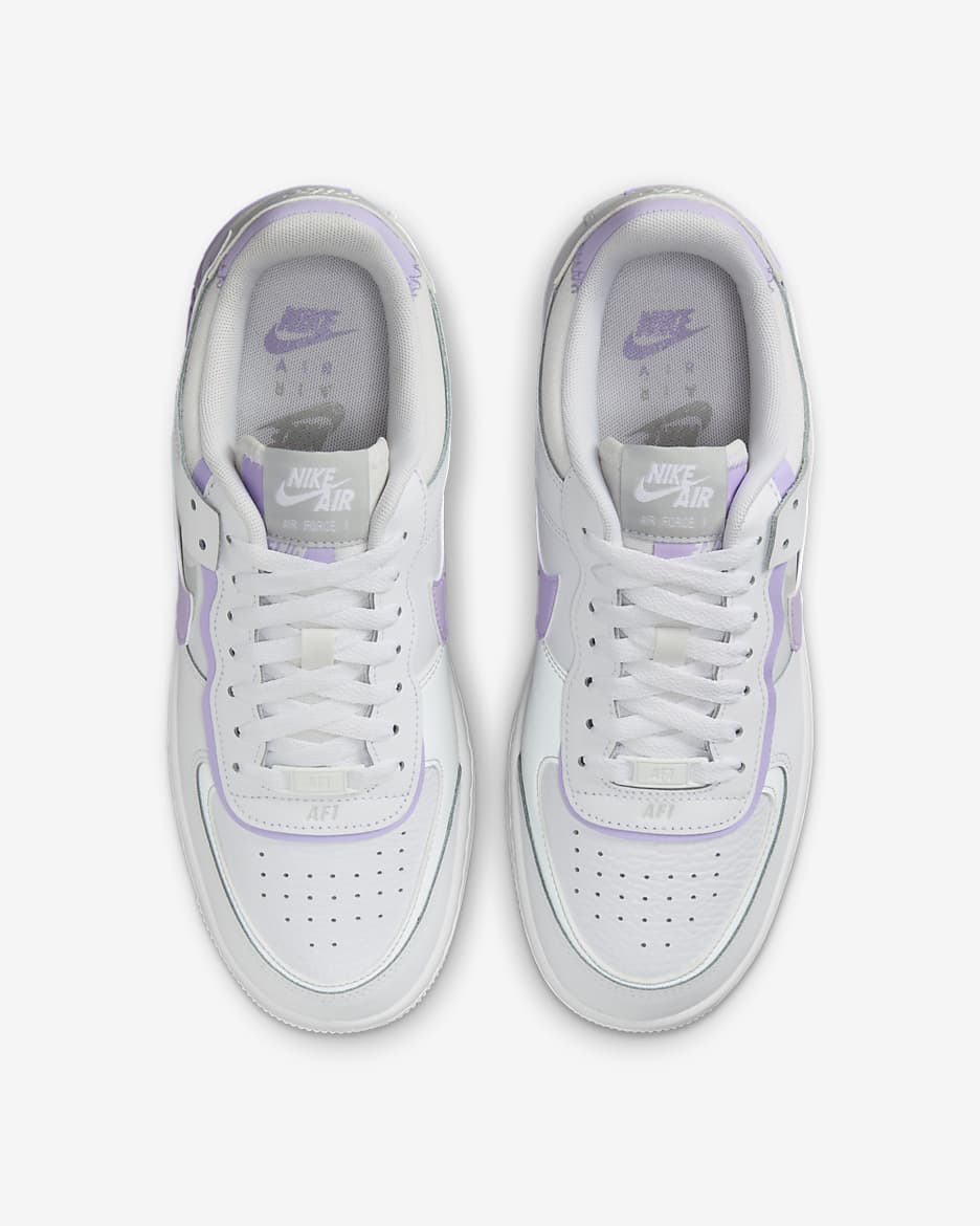 Chaussure Nike Air Force 1 Shadow pour femme - Blanc/Photon Dust/Blanc/Lilac Bloom