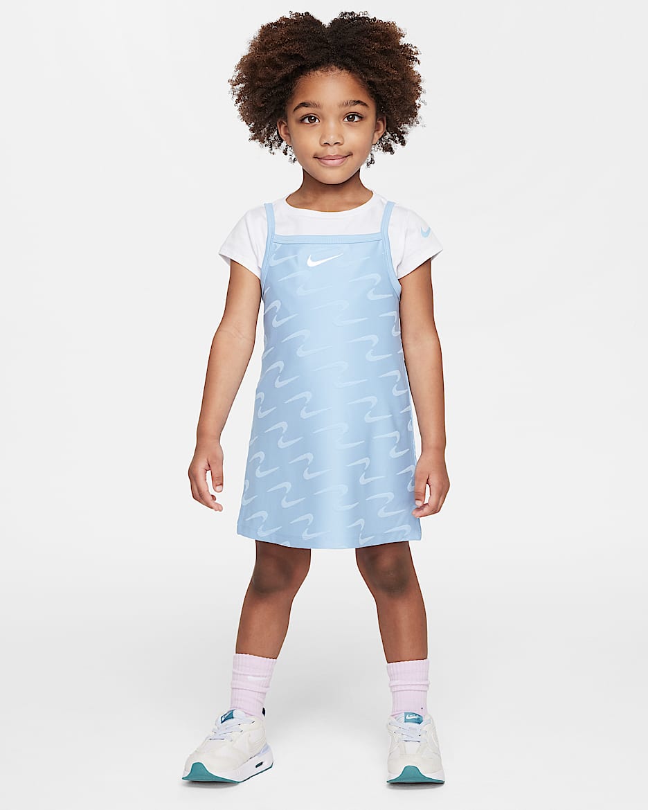 Conjunto de 2 piezas infantil Nike Swoosh Motion - Azul psíquico