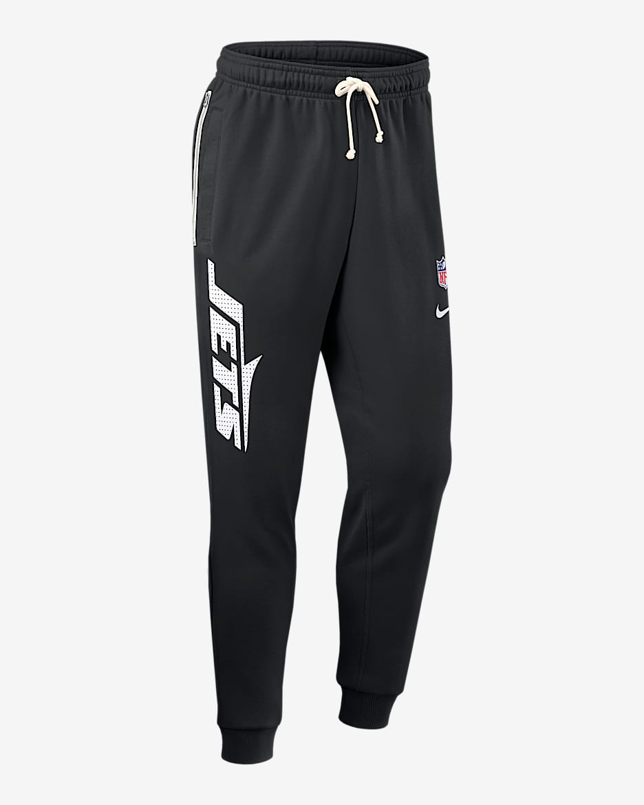 New York Jets Ground Game Sideline Men's Nike Dri-FIT NFL Taper Pants - Black