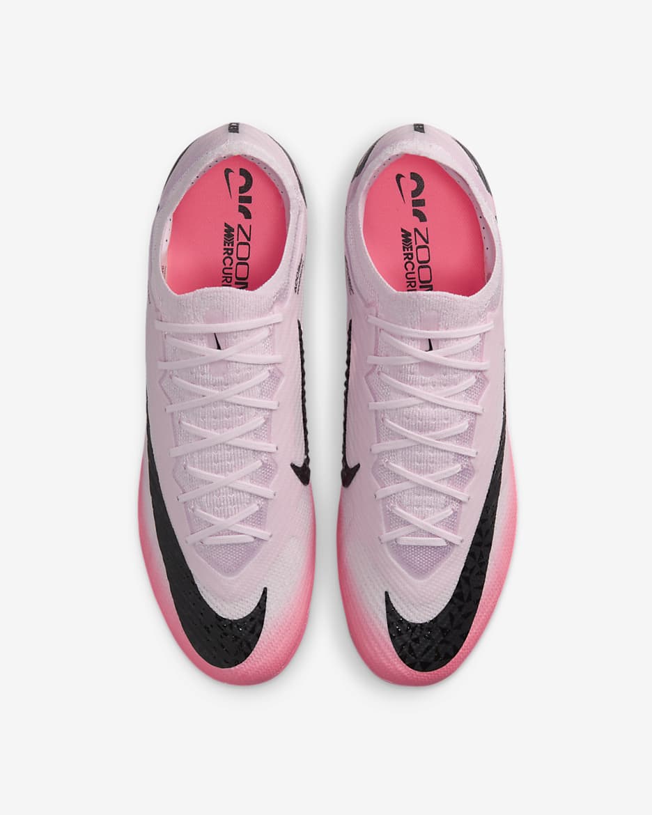 รองเท้าสตั๊ดฟุตบอลไม่หุ้มข้อ FG Nike Mercurial Vapor 15 Elite - Pink Foam/ดำ