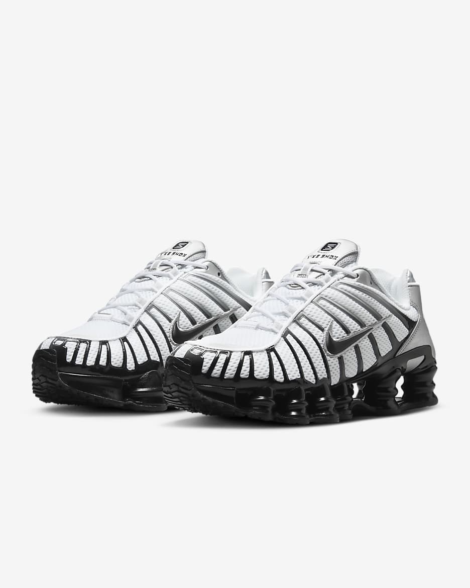 Nike Shox TL Shoes - Metallic Silver/White/Wolf Grey/Black