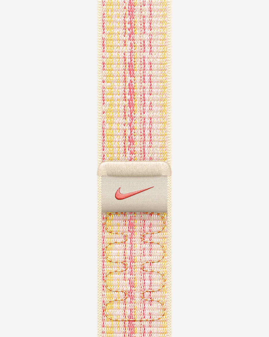 45mm Starlight/Pink Nike Sport Loop - Pink/Starlight