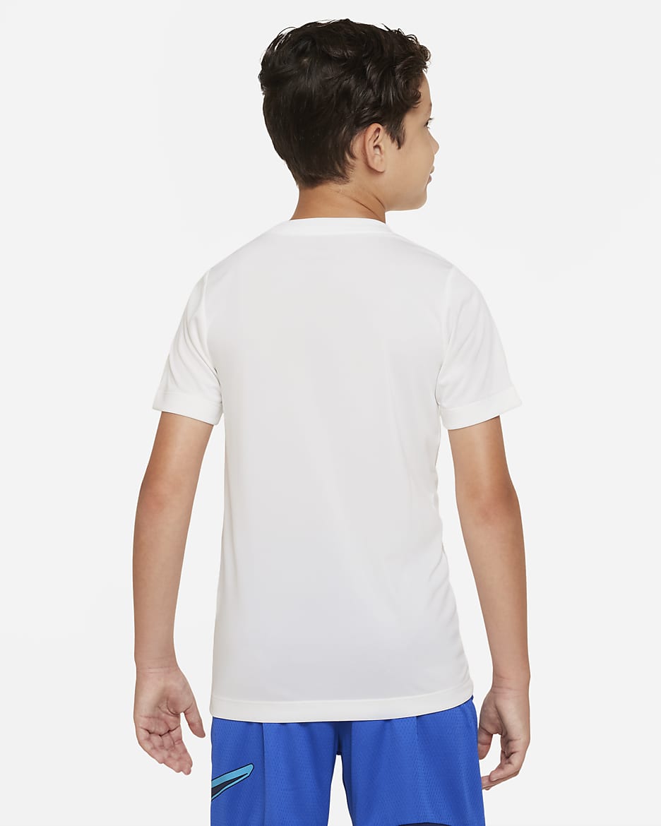 Nike Dri-FIT Legend Big Kids' (Boys') T-Shirt - White/Black