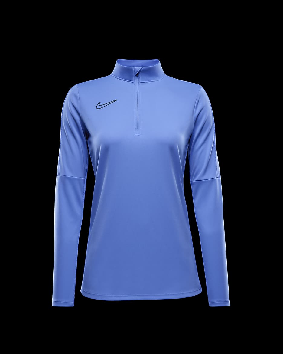 Damska treningowa koszulka piłkarska Nike Dri-FIT Academy - Royal Pulse/Royal Pulse/Vintage Green