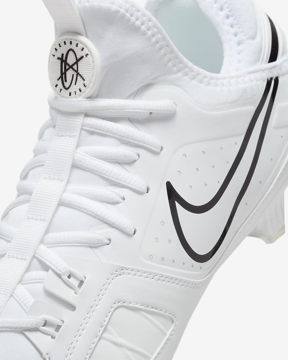 Tacos de lacrosse Nike Huarache 9 Varsity LAX - Blanco/Blanco/Negro