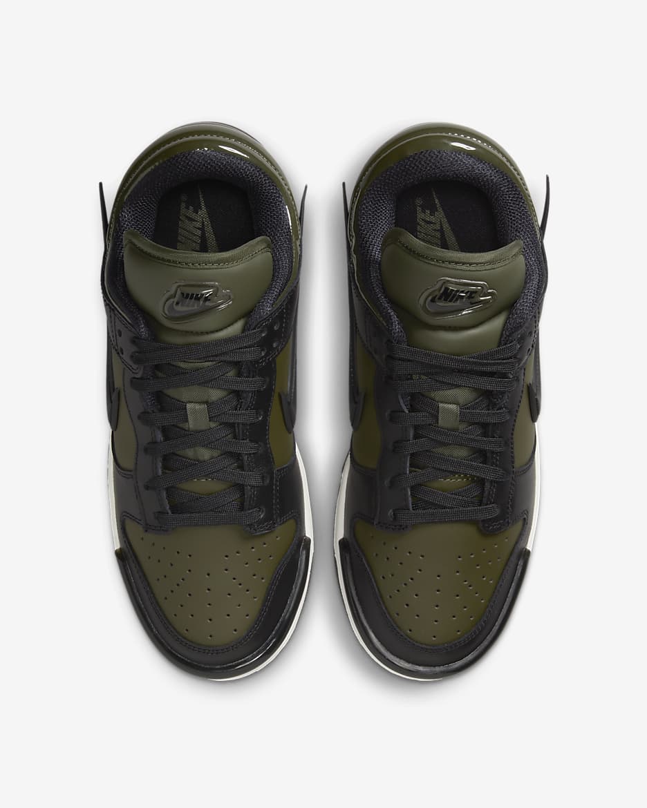 รองเท้าผู้หญิง Nike Dunk Low Twist - Cargo Khaki/Sail/ดำ