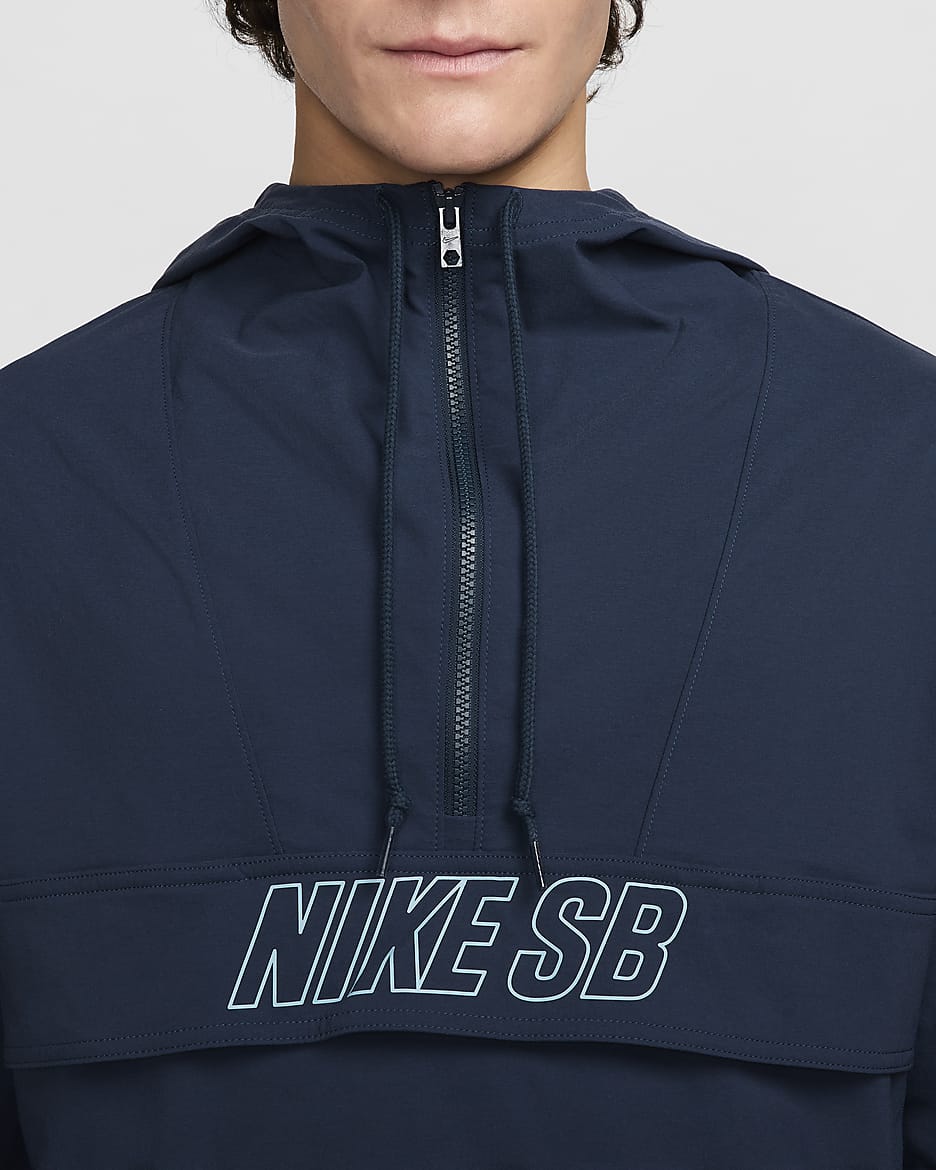 Nike SB Anorak Skate Jacket - Armory Navy/Denim Turquoise