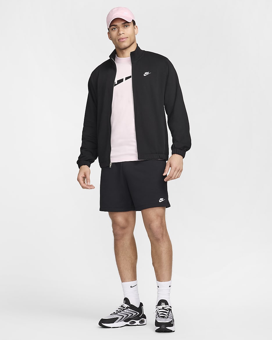 Nike Club Men's Knit Jacket - Black/Black/White