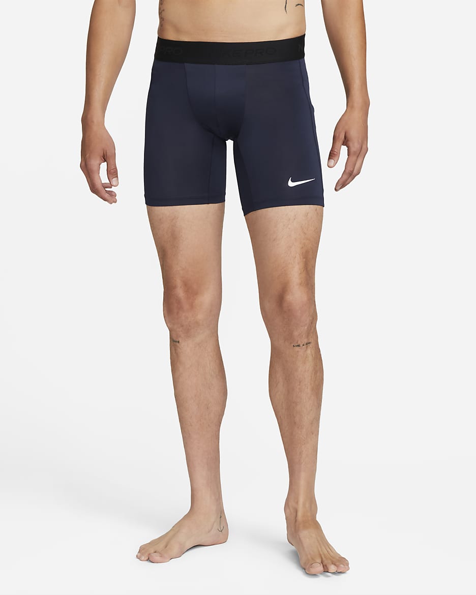Nike Pro Men's Dri-FIT Fitness Shorts - Obsidian/White