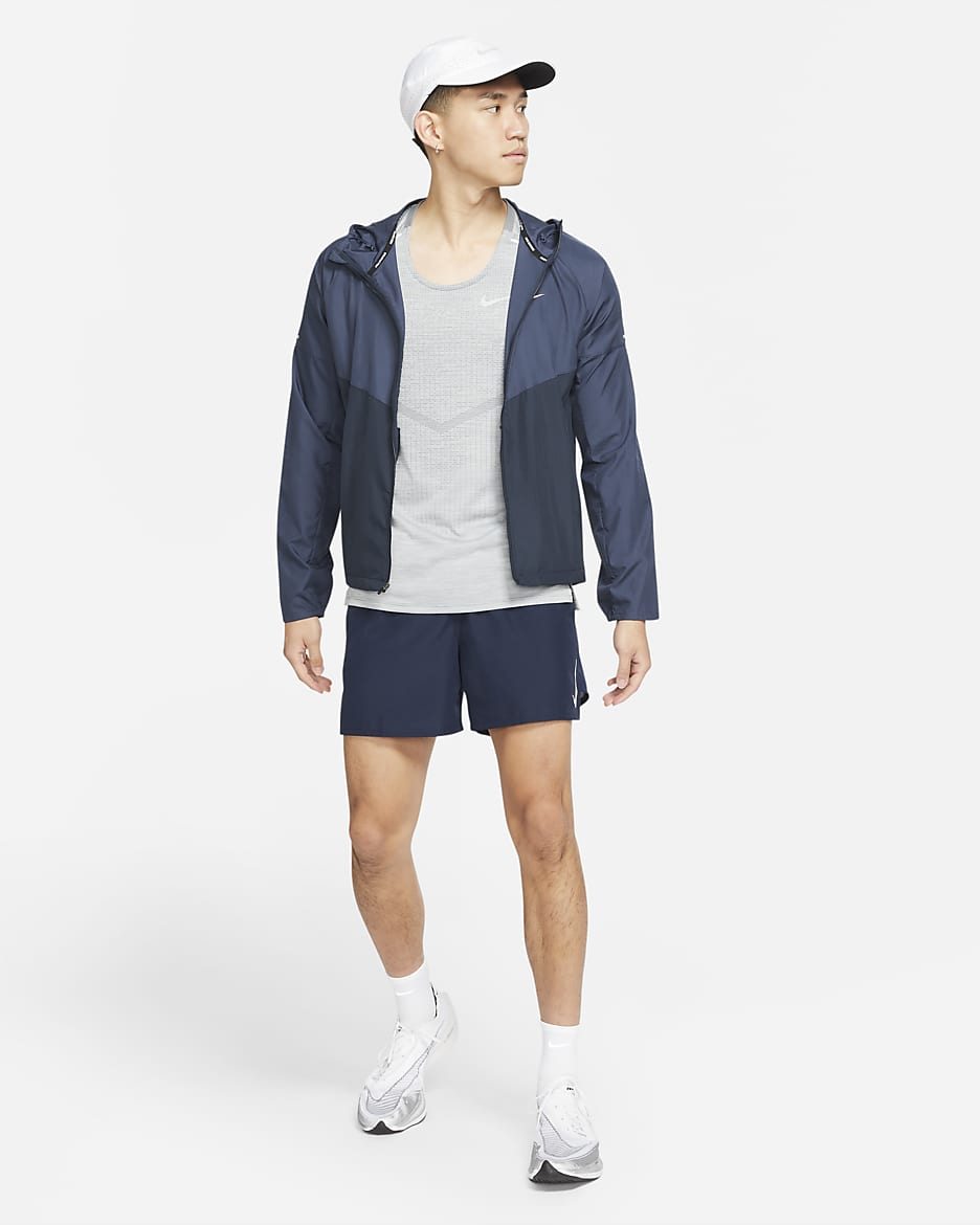 Nike Repel Miler Men's Running Jacket - Thunder Blue/Dark Obsidian