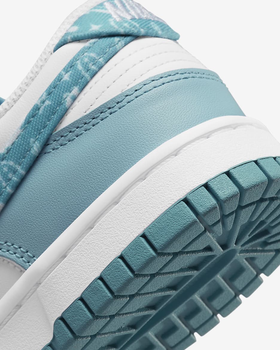 Nike Dunk Low Women's Shoes - White/White/Worn Blue/Worn Blue