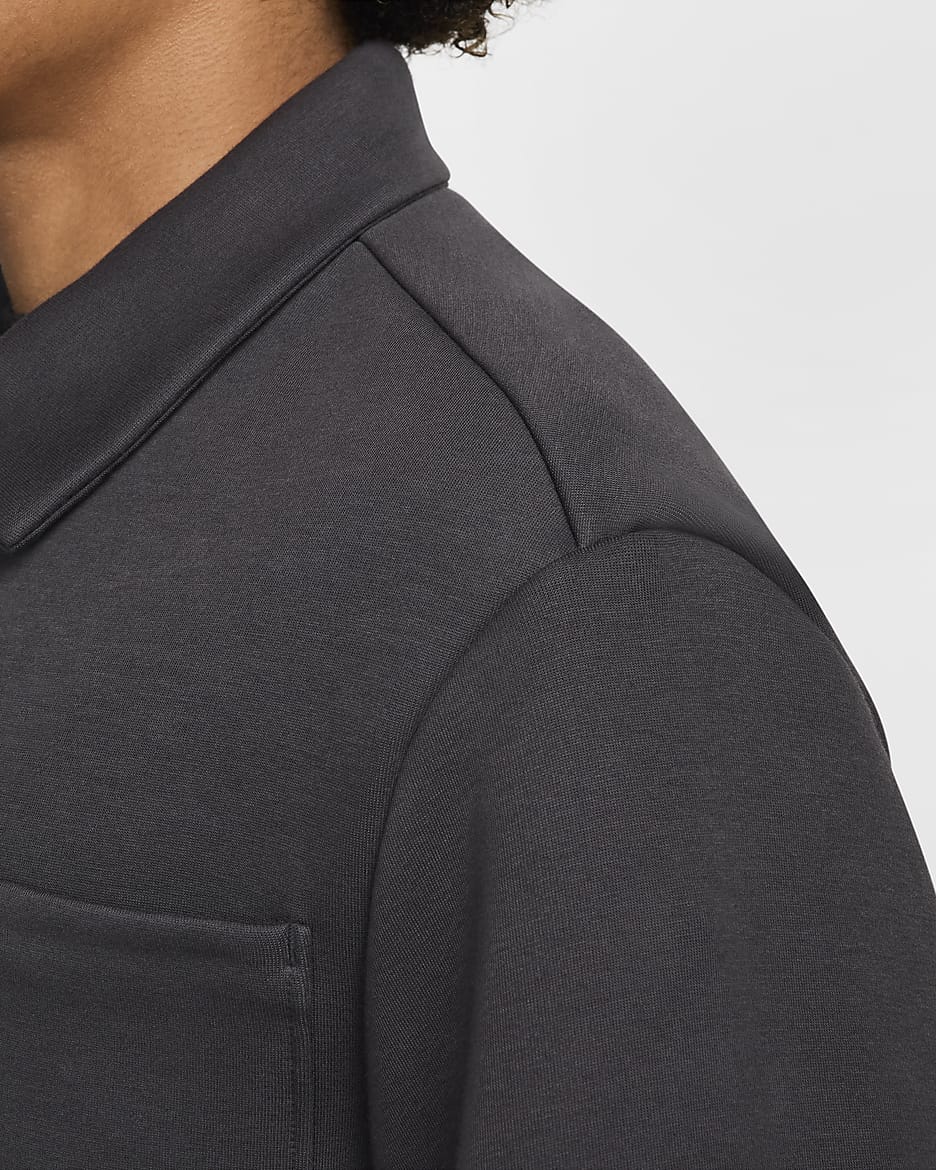 Nike Tech Men's Fleece Shacket - Anthracite/Anthracite