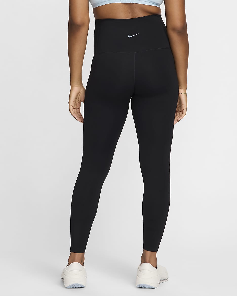 Nike (M) One Women's High-Waisted 7/8 Leggings with Pockets (Maternity) - Black