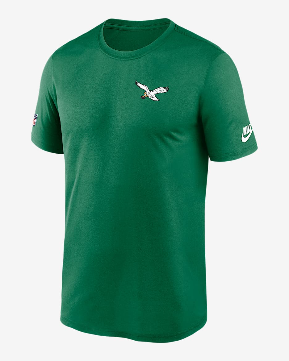 Playera Nike Dri-FIT de la NFL para hombre Philadelphia Eagles Alt Legend Small Logo - Verde