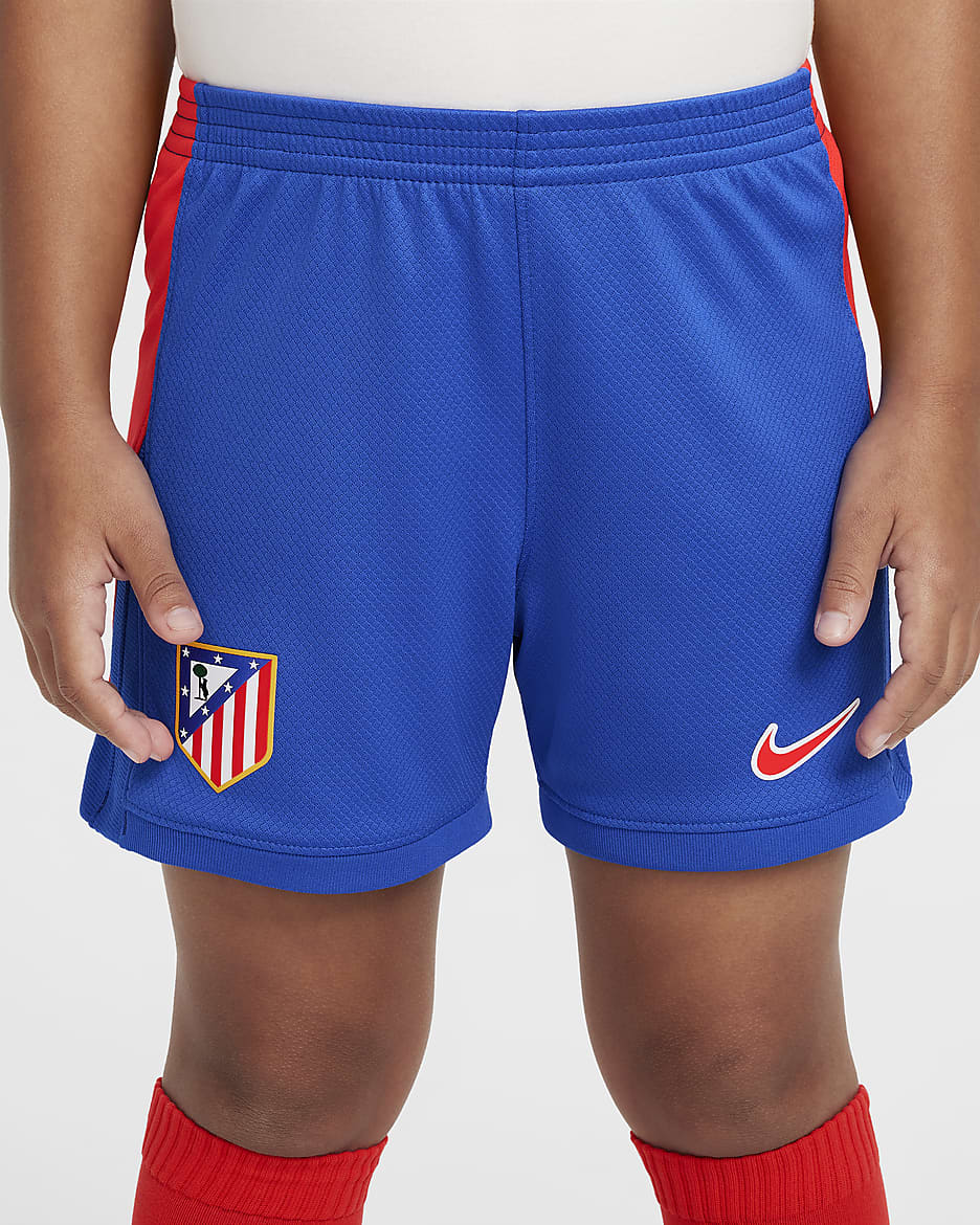 Atlético de Madrid 2024/25 Stadium Thuis Nike driedelig replica-voetbaltenue voor kleuters - Hyper Royal/Light Crimson/Wit