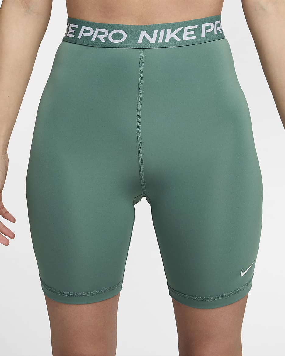 Nike Pro 365 Women's High-Waisted 7" Shorts - Bicoastal/White