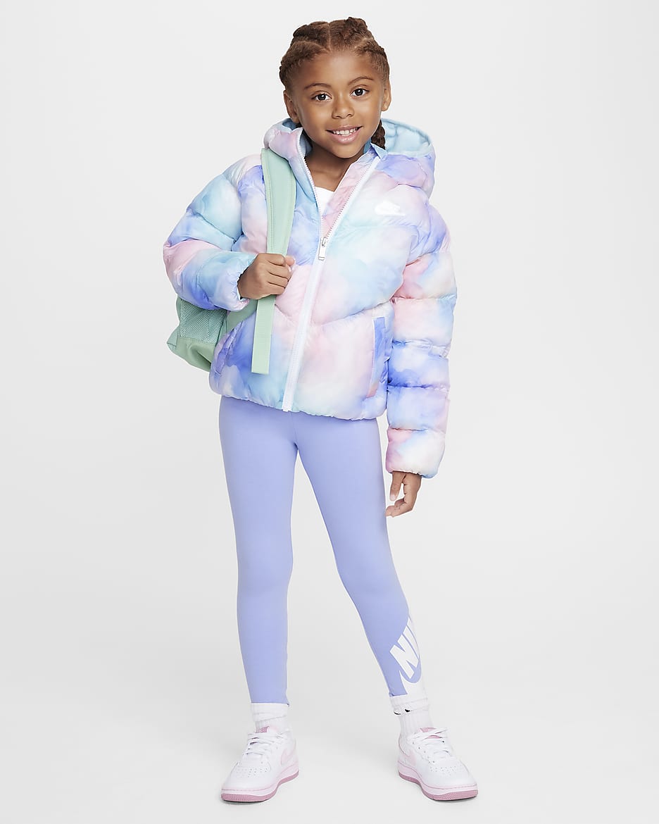 Chamarra acolchada ajustada para niños talla pequeña Nike - Multicolor