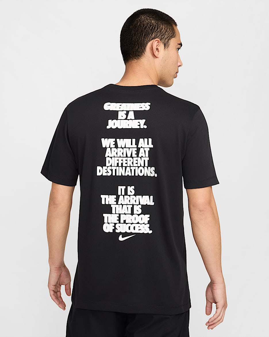 Nike Men's Dri-FIT Fitness T-Shirt - Black