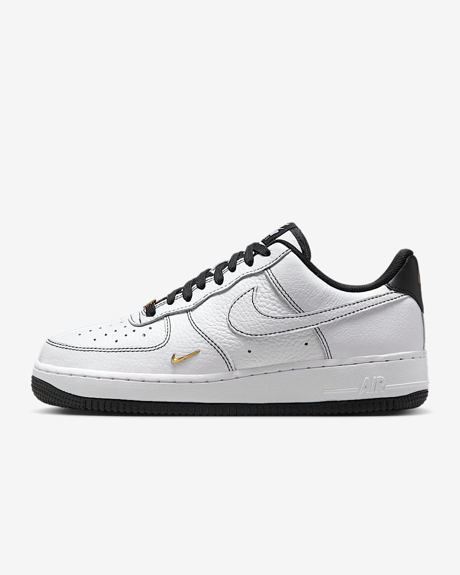 Nike Air Force 1 '07 Mini Jewel Women's Shoes - White/Metallic Gold/Black