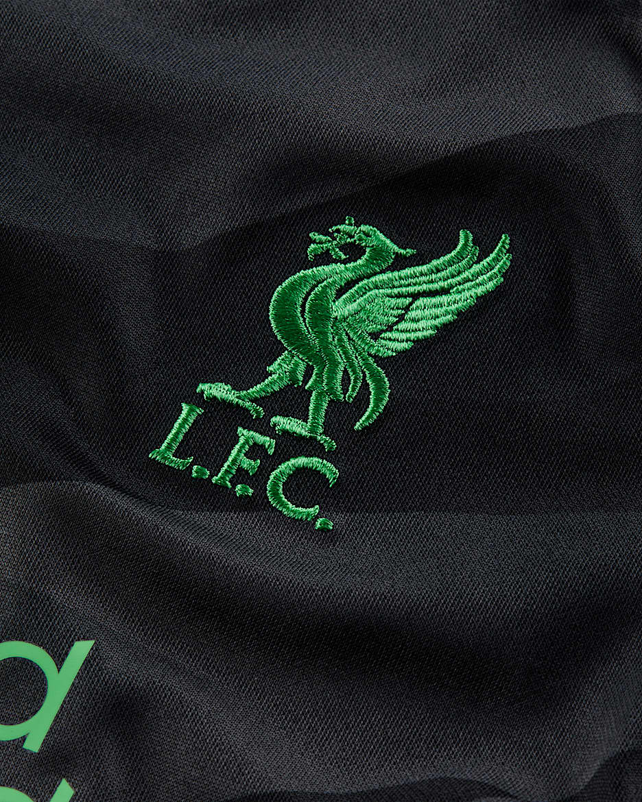 Liverpool F.C. 2023/24 Goalkeeper Baby/Toddler Nike Dri-FIT 3-Piece Kit - Anthracite/Poison Green